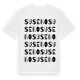 White t-shirt med Susebo ordlek t-shirt