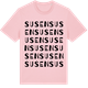 Pink Cotton t-shirt med Susen ordlek t-shirt
