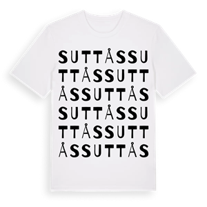 Suttås ordlek t-shirt – ekologisk bomull t-shirt från Pinshirt