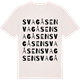Vintage White t-shirt med Svagåsen ordlek t-shirt