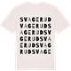 Vintage White t-shirt med Svagerud ordlek t-shirt