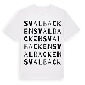 Svalbacken ordlek t-shirt – ekologisk bomull t-shirt från Pinshirt