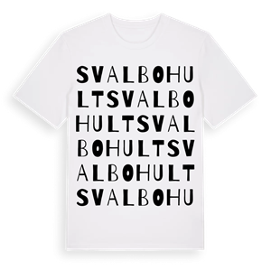 Svalbohult ordlek t-shirt – ekologisk bomull t-shirt från Pinshirt