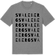 Mid Heather Gray t-shirt med Svaleberg ordlek t-shirt