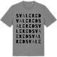Mid Heather Gray t-shirt med Svalered ordlek t-shirt