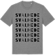 Mid Heather Gray t-shirt med Svalhede ordlek t-shirt