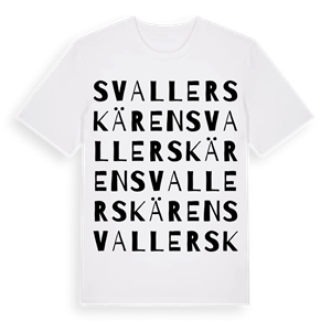 Svallerskären ordlek t-shirt – ekologisk bomull t-shirt från Pinshirt