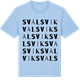 Blue Soul t-shirt med Svalsvik ordlek t-shirt