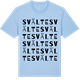 Blue Soul t-shirt med Svälte ordlek t-shirt