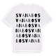 White t-shirt med Svanabo ordlek t-shirt