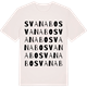 Vintage White t-shirt med Svanabo ordlek t-shirt