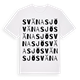 White t-shirt med Svänasjö ordlek t-shirt