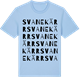 Blue Soul t-shirt med Svanekärr ordlek t-shirt