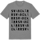 Mid Heather Gray t-shirt med Svanekärr ordlek t-shirt