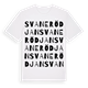 Svanerödjan ordlek t-shirt