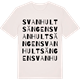 Vintage White t-shirt med Svanhultsängen ordlek t-shirt