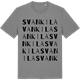 Mid Heather Gray t-shirt med Svankila ordlek t-shirt