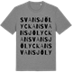 Mid Heather Gray t-shirt med Svansjölyckan ordlek t-shirt