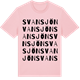 Pink Cotton t-shirt med Svansjön ordlek t-shirt