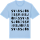 Blue Soul t-shirt med Svansjönäs ordlek t-shirt