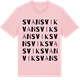 Pink Cotton t-shirt med Svansvik ordlek t-shirt