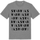 Mid Heather Gray t-shirt med Svanvik ordlek t-shirt
