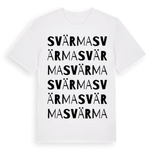 Svärma ordlek t-shirt – ekologisk bomull t-shirt från Pinshirt