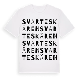 Svarteskären ordlek t-shirt – ekologisk bomull t-shirt från Pinshirt