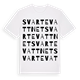 White t-shirt med Svartevattnet ordlek t-shirt