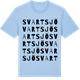 Blue Soul t-shirt med Svartsjö ordlek t-shirt