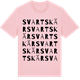 Pink Cotton t-shirt med Svartskär ordlek t-shirt