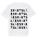 White t-shirt med Svartskär ordlek t-shirt