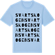 Blue Soul t-shirt med Svartskogen ordlek t-shirt