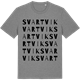 Mid Heather Gray t-shirt med Svartvik ordlek t-shirt