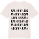 Vintage White t-shirt med Svarvan ordlek t-shirt