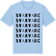 Blue Soul t-shirt med Svarvane ordlek t-shirt