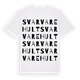 Svarvarehult ordlek t-shirt