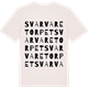 Vintage White t-shirt med Svarvaretorpet ordlek t-shirt