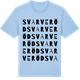 Blue Soul t-shirt med Svarveröd ordlek t-shirt