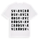 Svarveröd ordlek t-shirt