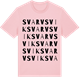 Pink Cotton t-shirt med Svarvsvik ordlek t-shirt