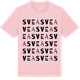 Pink Cotton t-shirt med Svea ordlek t-shirt