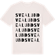 Vintage White t-shirt med Svealund ordlek t-shirt