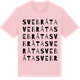 Pink Cotton t-shirt med Svebråta ordlek t-shirt