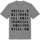 Mid Heather Gray t-shirt med Svecklingebyn ordlek t-shirt