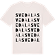 Vintage White t-shirt med Svedala ordlek t-shirt