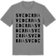 Mid Heather Gray t-shirt med Svederna ordlek t-shirt