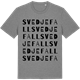 Mid Heather Gray t-shirt med Svedjefall ordlek t-shirt