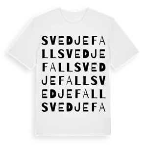 Svedjefall ordlek t-shirt – ekologisk bomull t-shirt från Pinshirt