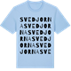 Blue Soul t-shirt med Svedjorna ordlek t-shirt